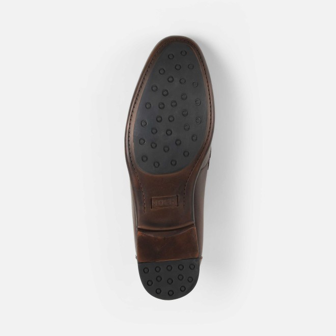 Mochi Men Brown Formal Moccasin (SKU: 19-754-12-44)
