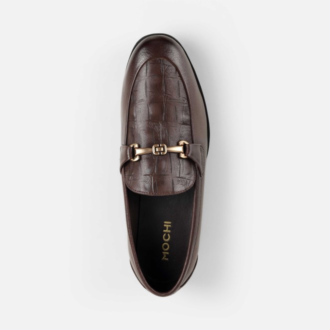 Mochi Men Brown Formal Moccasin (SKU: 19-754-12-44)