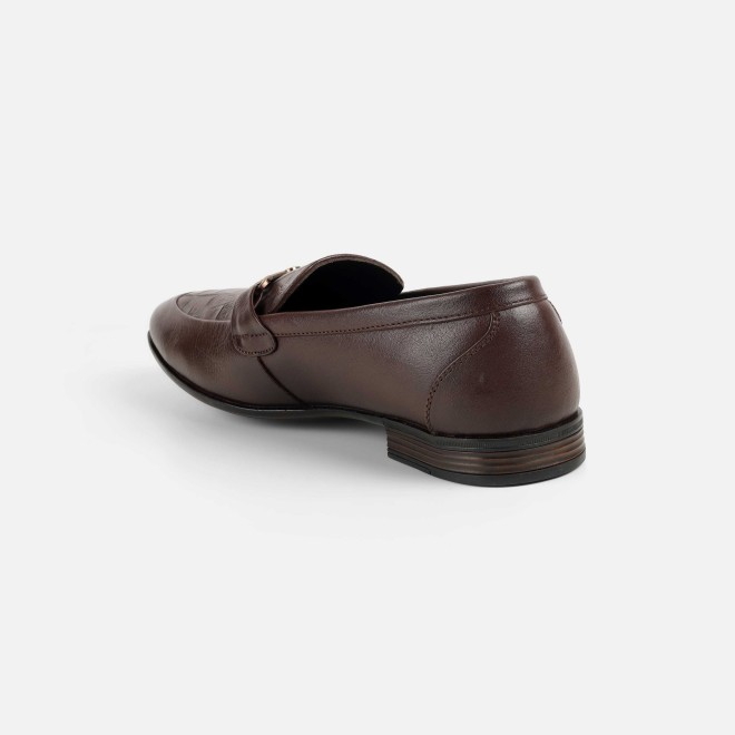 Mochi Men Brown Formal Moccasin (SKU: 19-754-12-44)