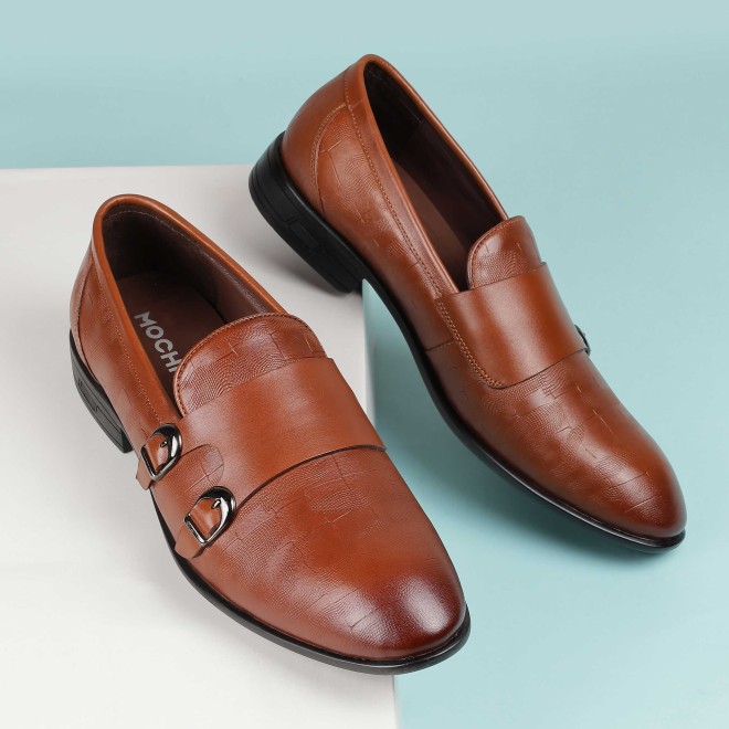 Mochi Men Brown Formal Monk