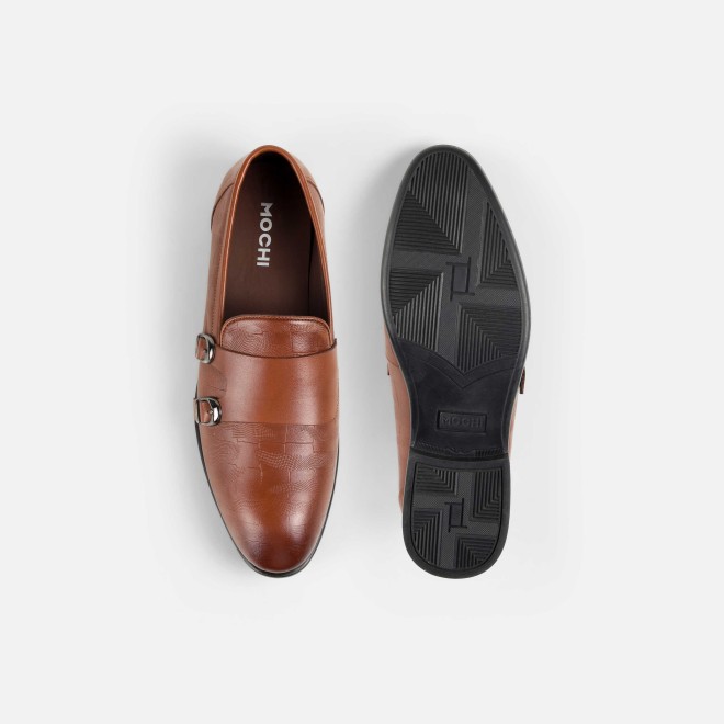 Mochi Men Brown Formal Monk (SKU: 19-758-12-44)