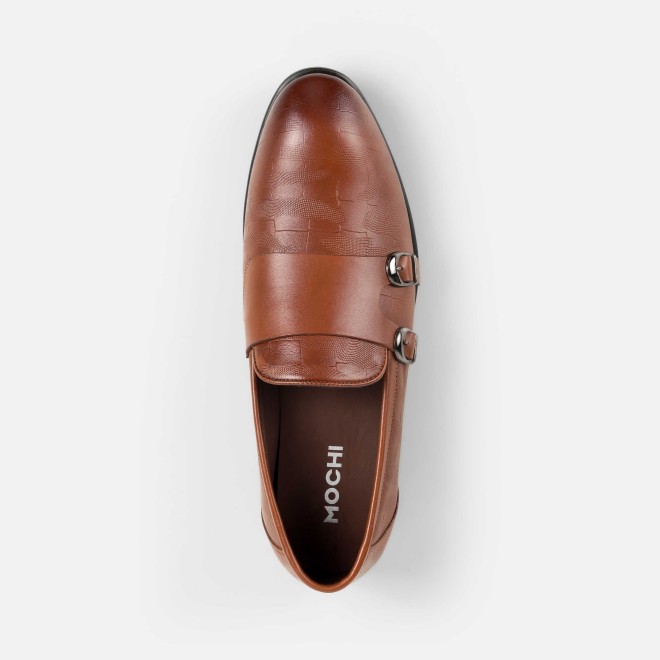 Mochi Men Brown Formal Monk (SKU: 19-758-12-44)