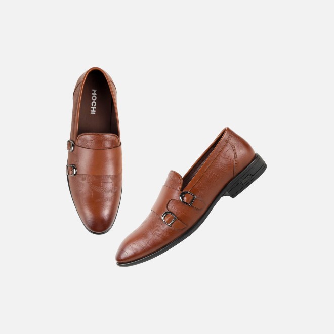 Mochi Men Brown Formal Monk (SKU: 19-758-12-44)
