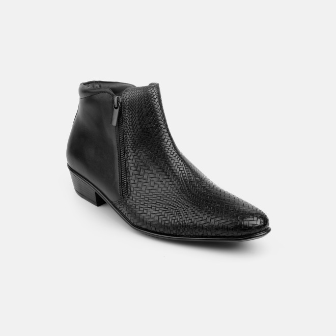 Mochi Men Black Formal Boots
