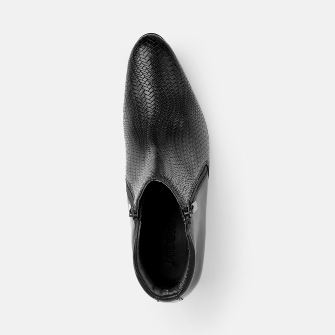 Mochi Men Black Formal Boots (SKU: 19-769-11-40)
