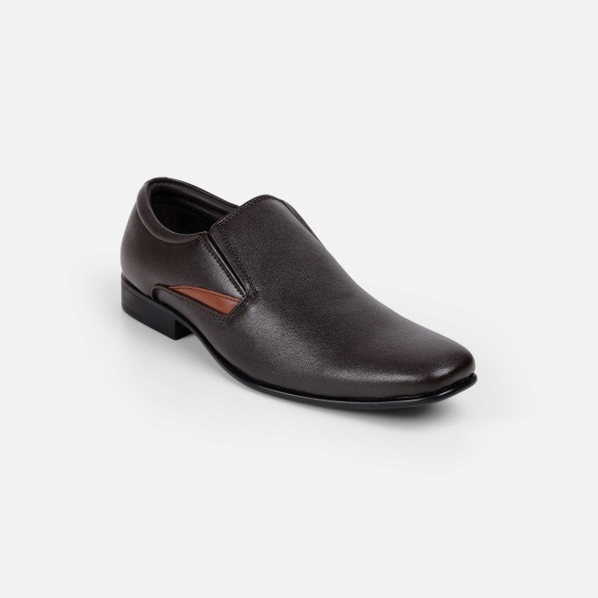 Mochi Men Brown Formal Moccasin