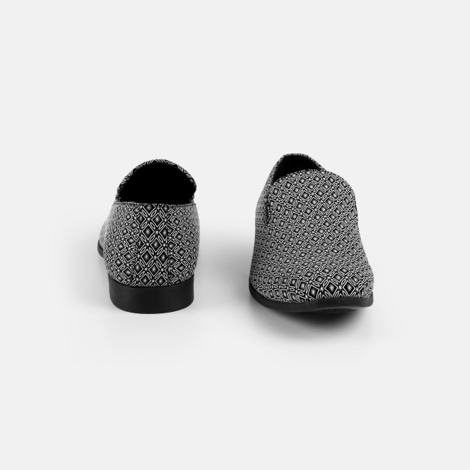 Mochi Men White-black Party Moccasin (SKU: 19-804-69-40)