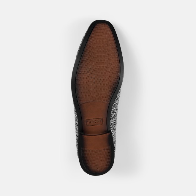 Mochi Men White-black Party Moccasin (SKU: 19-804-69-40)