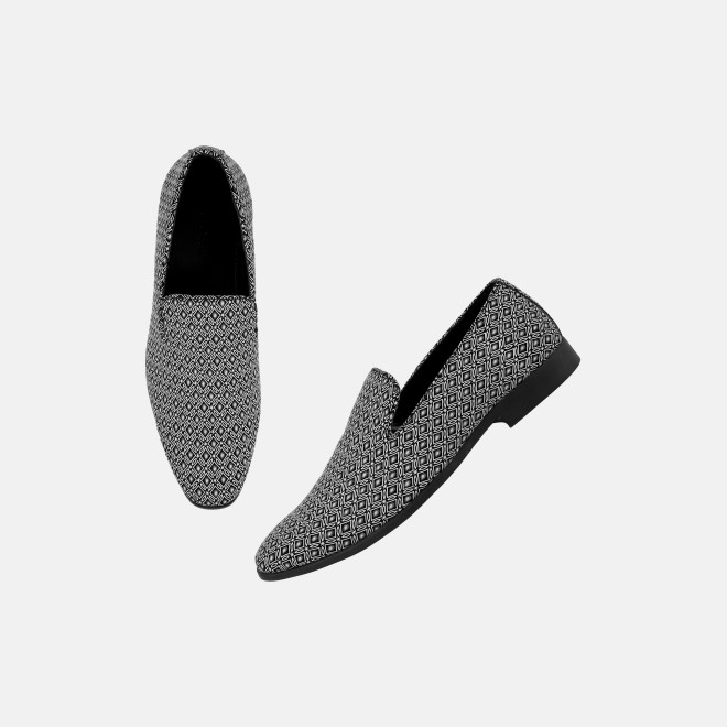 Mochi Men White-black Party Moccasin (SKU: 19-804-69-40)