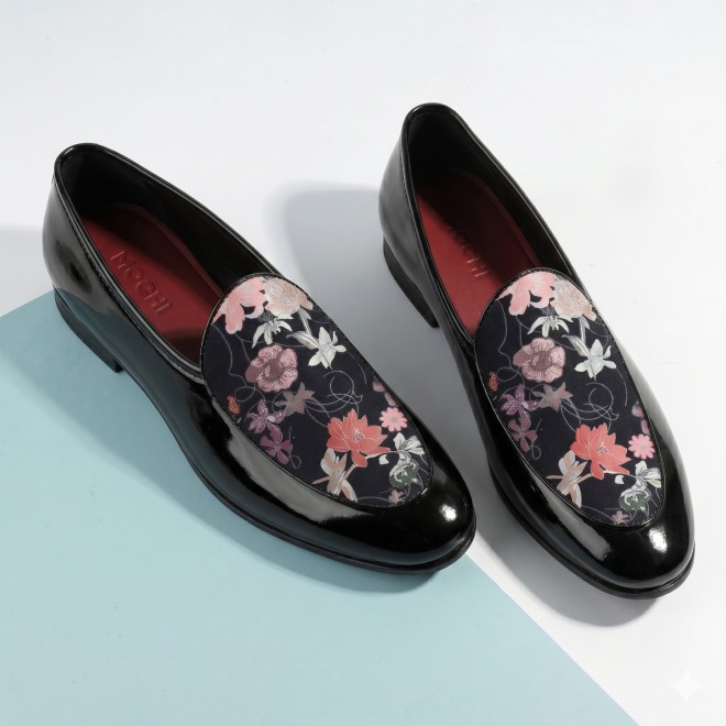 Mochi Men Black Party Moccasin