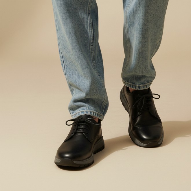 Mochi Men Black Casual Lace Up (SKU: 19-824-11-41)