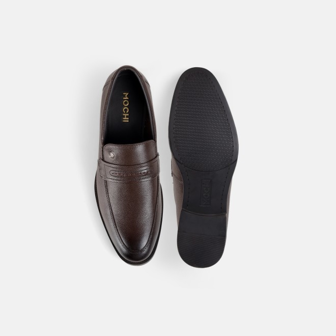 Mochi Men Brown Formal Moccasin (SKU: 19-848-12-39)