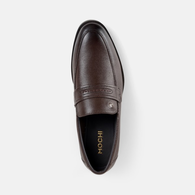 Mochi Men Brown Formal Moccasin (SKU: 19-848-12-39)