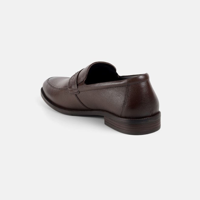 Mochi Men Brown Formal Moccasin (SKU: 19-848-12-39)