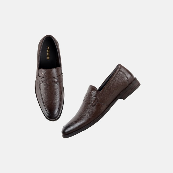 Mochi Men Brown Formal Moccasin (SKU: 19-848-12-39)