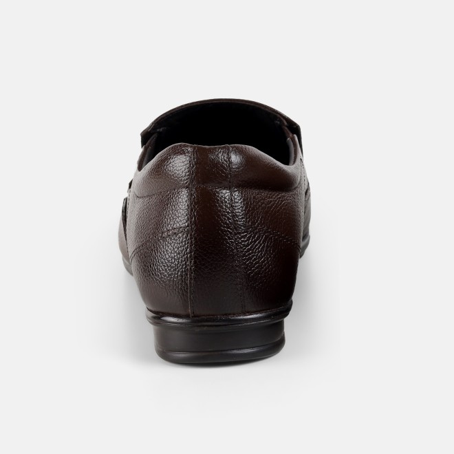 Mochi Men Brown Formal Moccasin (SKU: 19-849-12-39)