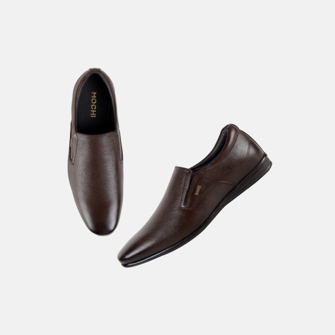 Mochi Men Brown Formal Moccasin (SKU: 19-849-12-39)