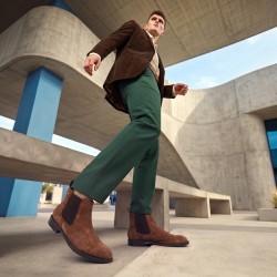 Mochi Men Camel Casual Boots