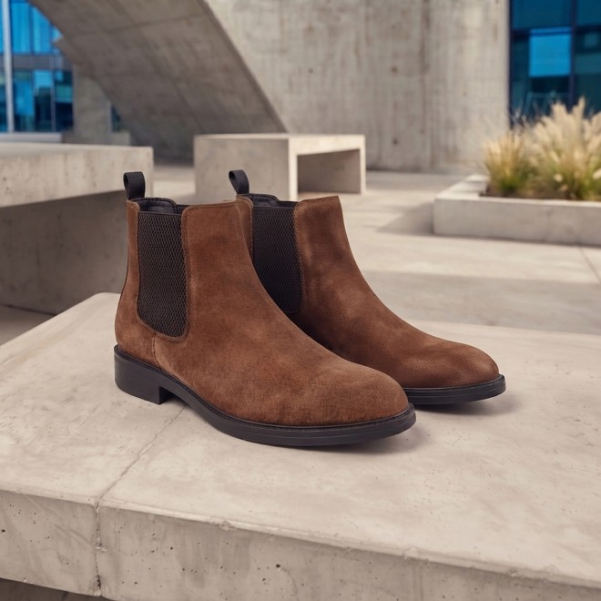 Mochi Men Camel Casual Boots (SKU: 19-867-97-42)