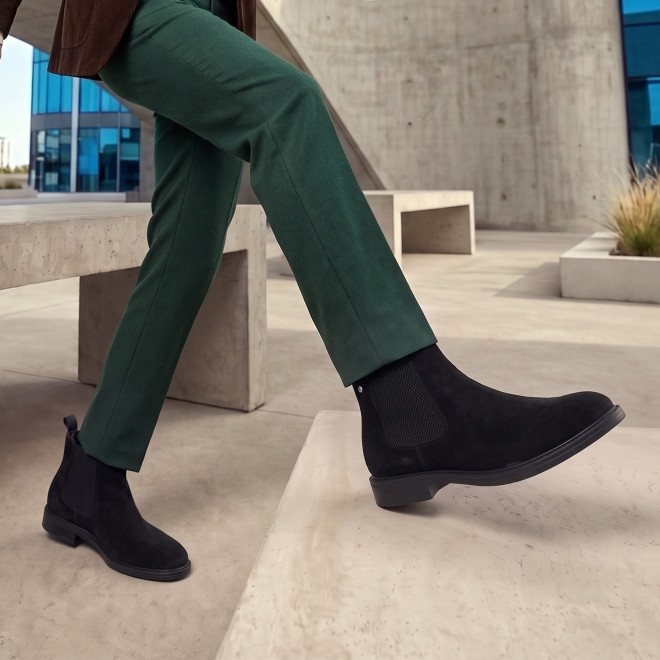 Mochi Men Black Casual Boots (SKU: 19-867-11-42)