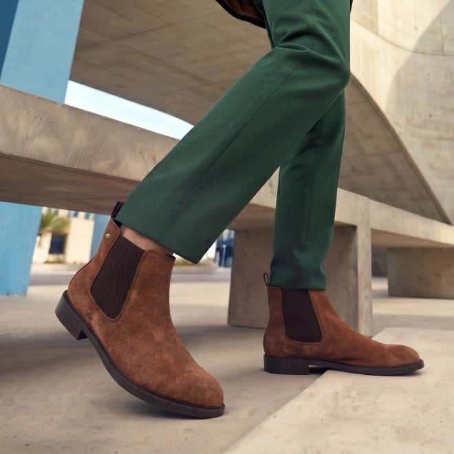 Mochi Men Camel Casual Boots (SKU: 19-867-97-42)
