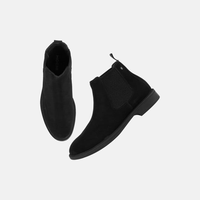 Mochi Men Black Casual Boots (SKU: 19-867-11-42)