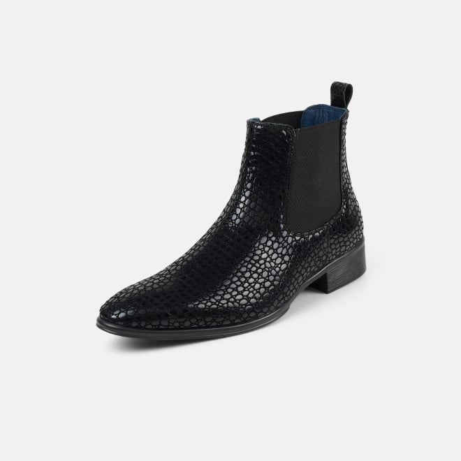 Mochi Men Black Formal Boots (SKU: 19-875-11-40)