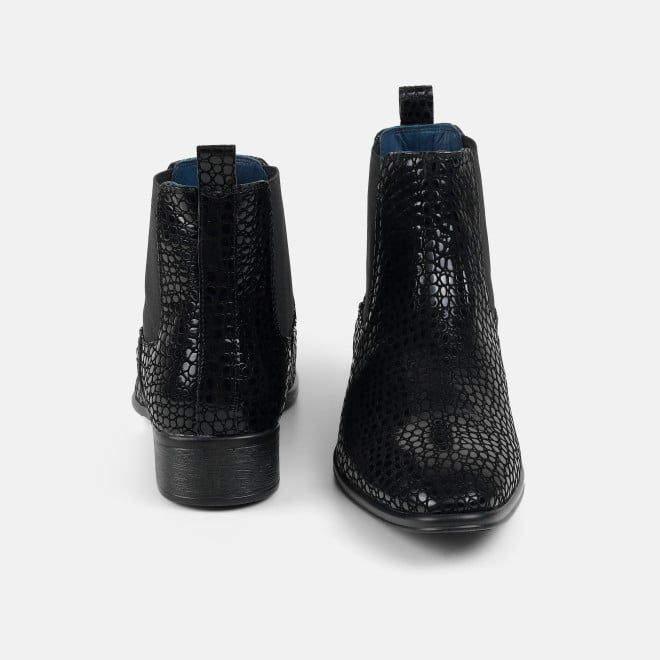 Mochi Men Black Formal Boots (SKU: 19-875-11-40)