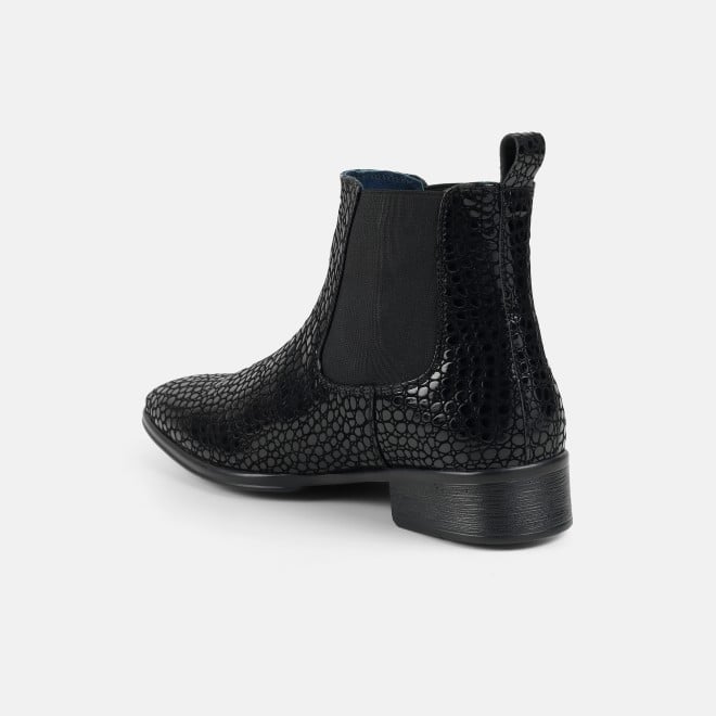 Mochi Men Black Formal Boots (SKU: 19-875-11-40)