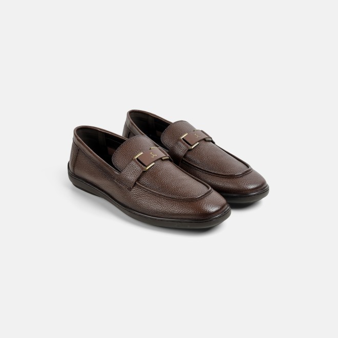 Mochi Men Brown Formal Moccasin (SKU: 19-885-12-40)