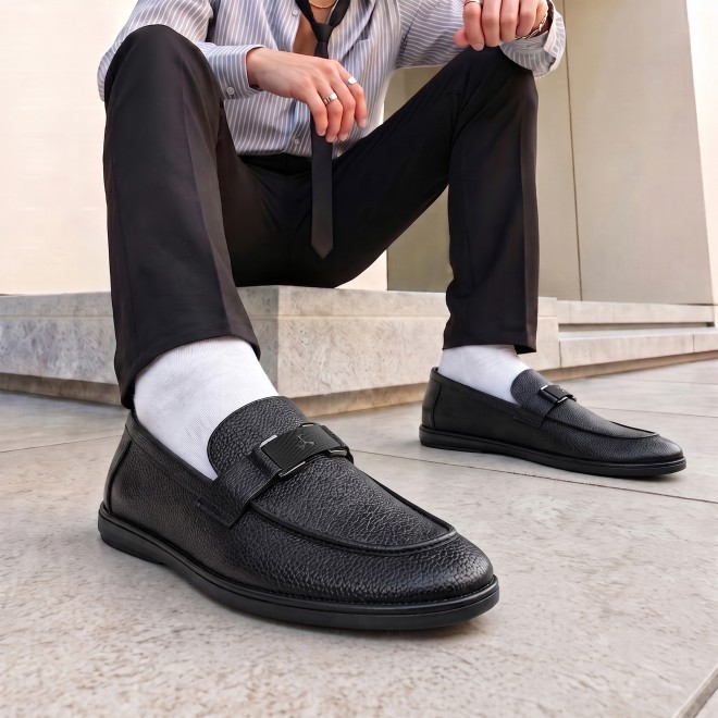 Mochi Men Black Formal Moccasin (SKU: 19-885-11-40)