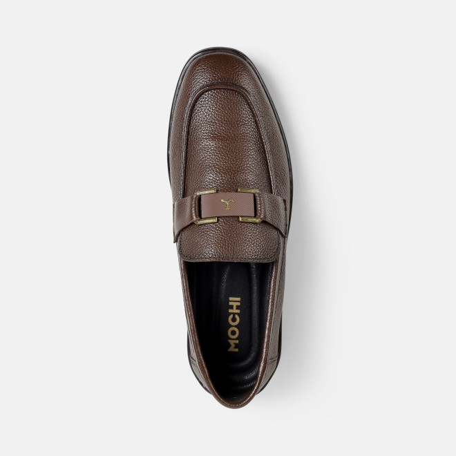Mochi Men Brown Formal Moccasin (SKU: 19-885-12-40)