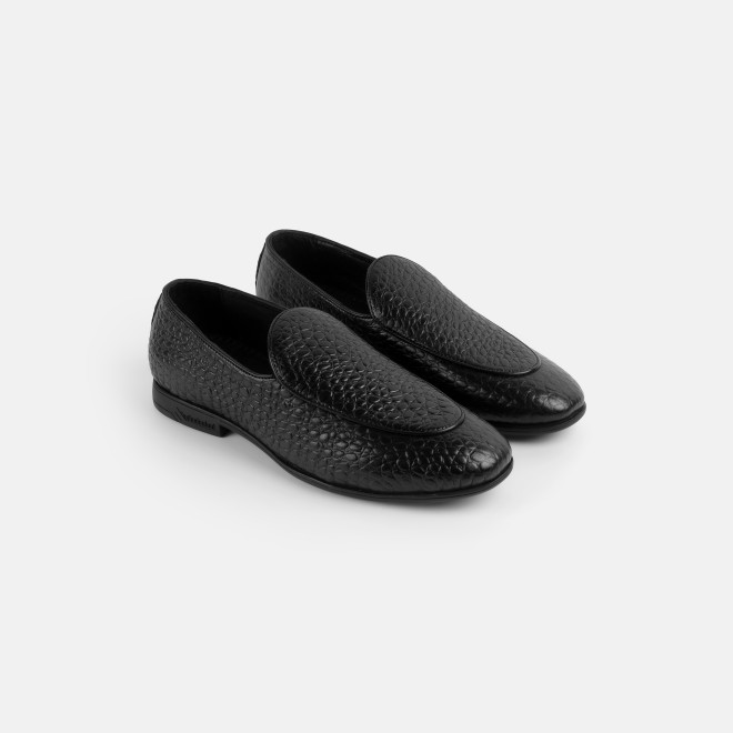 Mochi Men Black Formal Moccasin (SKU: 19-887-11-40)