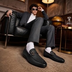Mochi Men Black Formal Moccasin