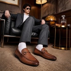 Mochi Men Tan Formal Moccasin