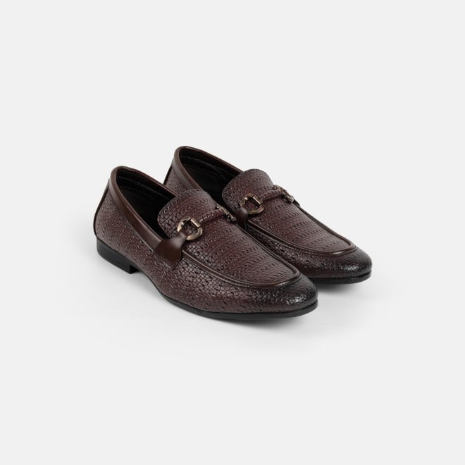 Mochi Men Brown Formal Moccasin (SKU: 19-896-12-40)