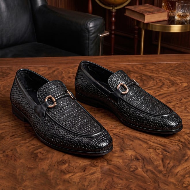 Mochi Men Black Formal Moccasin (SKU: 19-896-11-40)
