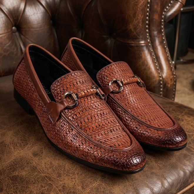Mochi Men Tan Formal Moccasin (SKU: 19-896-23-40)