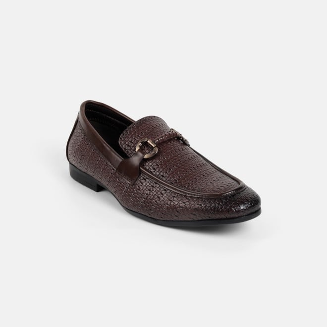 Mochi Men Brown Formal Moccasin (SKU: 19-896-12-40)