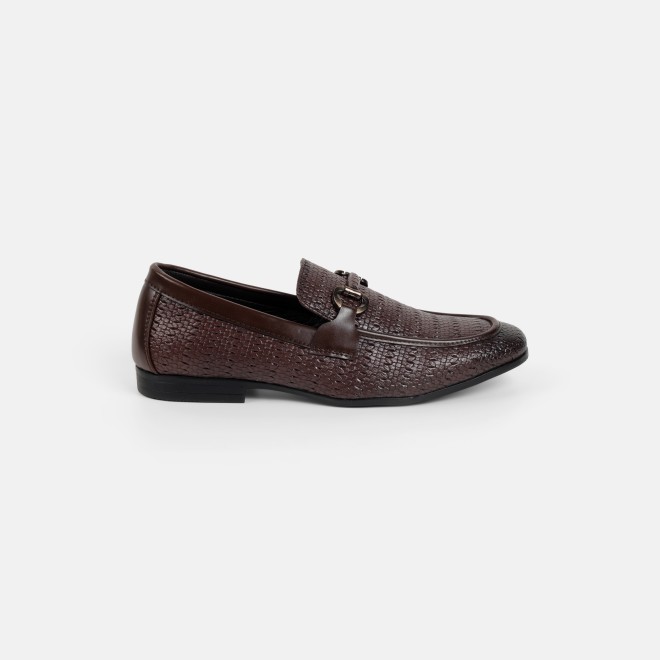 Mochi Men Brown Formal Moccasin (SKU: 19-896-12-40)