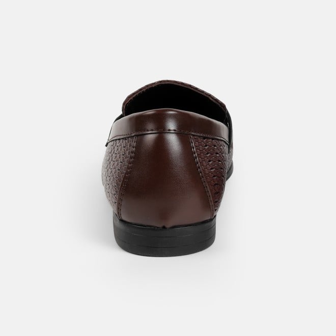 Mochi Men Brown Formal Moccasin (SKU: 19-896-12-40)