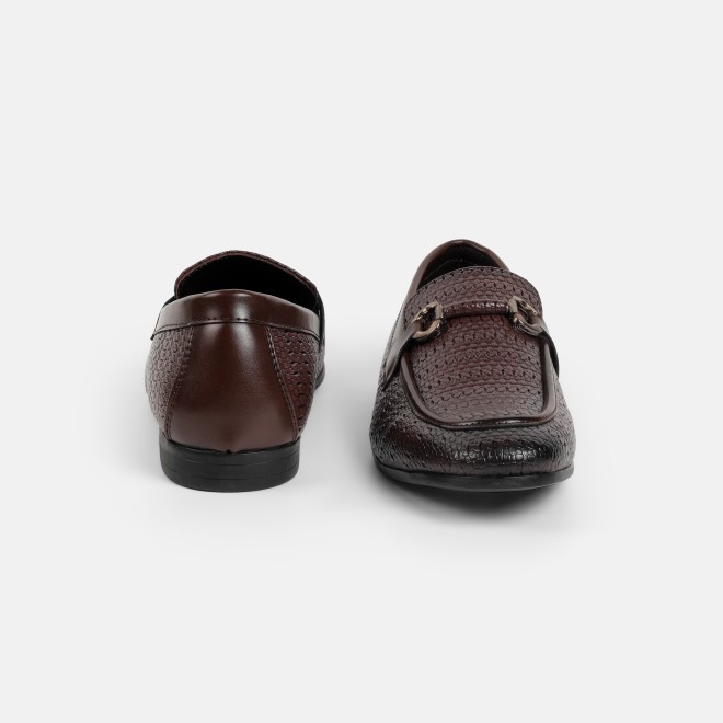 Mochi Men Brown Formal Moccasin (SKU: 19-896-12-40)