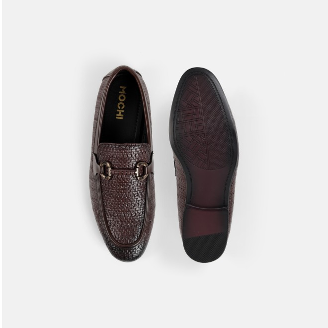 Mochi Men Brown Formal Moccasin (SKU: 19-896-12-40)
