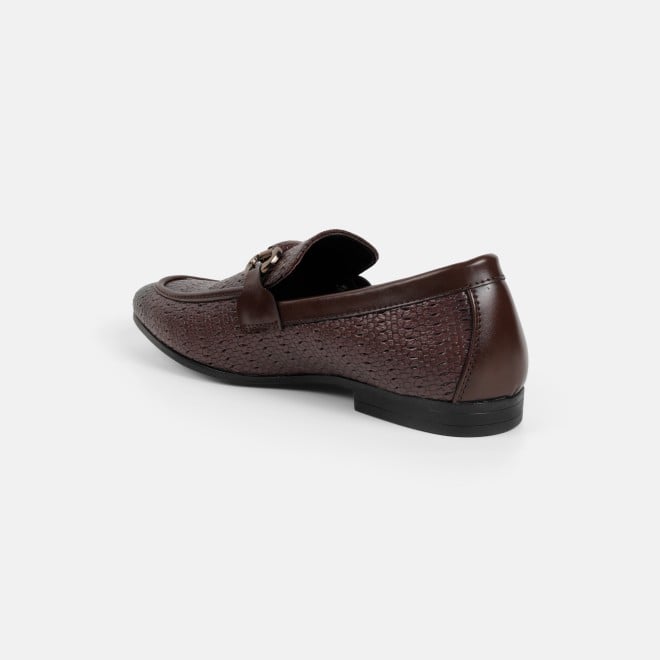 Mochi Men Brown Formal Moccasin (SKU: 19-896-12-40)