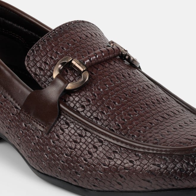 Mochi Men Brown Formal Moccasin (SKU: 19-896-12-40)