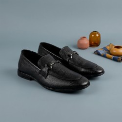 Mochi Men Black Formal Moccasin