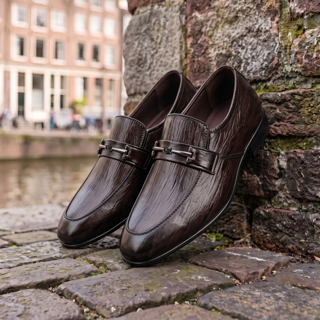 Mochi Men Brown Formal Moccasin (SKU: 19-953-12-39)