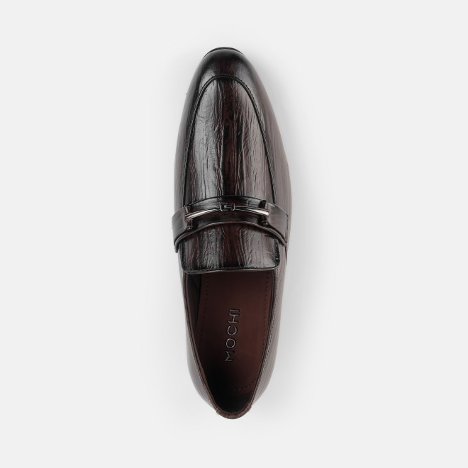 Mochi Men Brown Formal Moccasin (SKU: 19-953-12-39)