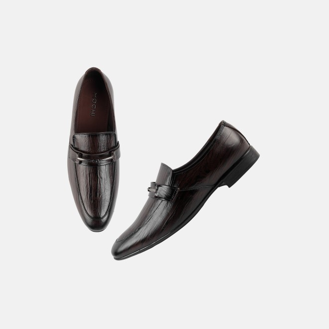 Mochi Men Brown Formal Moccasin (SKU: 19-953-12-39)