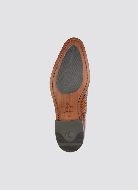 Language Men Tan Formal Brogue (SKU: 194-1333-23-40)